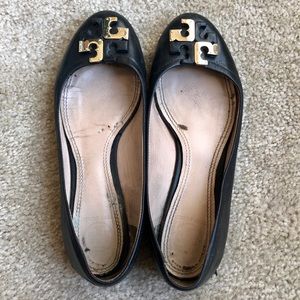 Tory Burch Black Flats